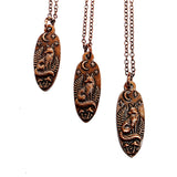Antique Copper Midnight Fox Necklace