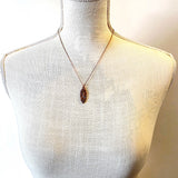 Antique Copper Midnight Fox Necklace