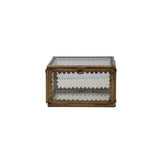 Brass & Glass Display Box with Scalloped Edges