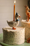 Heirloom Porcelein Blue Goose Cake Topper