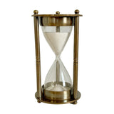 Small Antiqued Vintage Brass Sand Timer