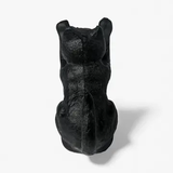 Cat Door Stop and Bookend, Black Cast Iron Shelf or Desk Decor, 5"