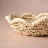 Seba Scalloped Palm Leaf Basket