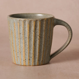 Sundara Fluted Ceramic Mug - Gray