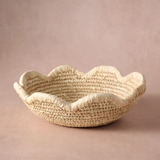 Seba Scalloped Palm Leaf Basket