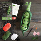 Crochet Your Veggies Amigurumi Kit Peapod: Everything You Need Is Included: 100%-Cotton Yarn, Crochet Hook, Stitch Marker, Tapestry Needle, Fiberfill, - Ingram