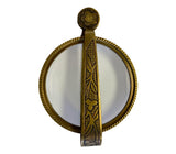 Antiqued Folding Brass Magnifying Glass