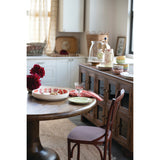 Metal Cross Back Chair, Matte Clay Color