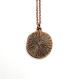 Mighty Oak Pendant Necklace - Copper Forest Medallion