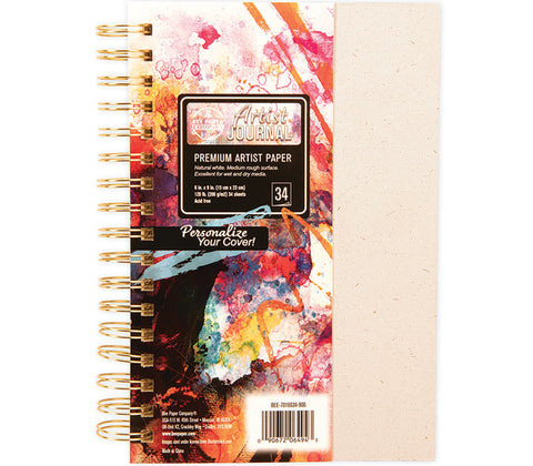 Personalize Your Cover! Bee Paper Mixed Media Artist Journal - 6x9 or 8.5x11