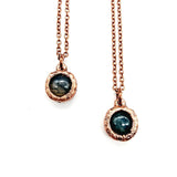 Moss Agate Pendant Necklace // Electroformed Jewelry