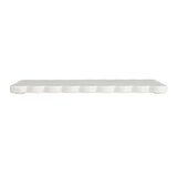 Marble Cheese/Cutting Board with Scalloped Edge, White