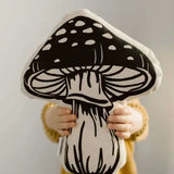 Cottage Garden-Printed Shaped Pillows - Mushroom