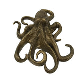 Antiqued Brass Coated Octopus Nautical