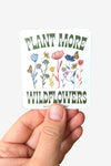 Plant More Wildflowers Sticker