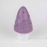 Small Lavender Mushroom Lamp w/ Plug