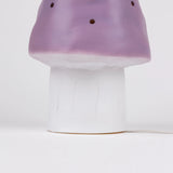 Small Lavender Mushroom Lamp w/ Plug
