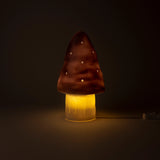 Small Lavender Mushroom Lamp w/ Plug