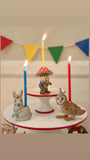 White Royal Rabbit Cake Topper