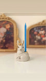 White Royal Rabbit Cake Topper