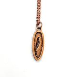 Antique Whispering Raven Pendant Necklace