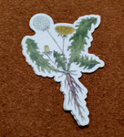 Dandelion Waterproof Sticker (Twig & Moth)