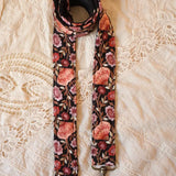 Sweet Pea Dark Multifunctional Handmade Embroidered Strap