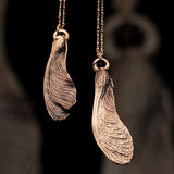 Copper Samara Seed Necklace