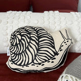 Cottage Garden-Printed Shaped Pillows - Snail