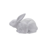 Stoneware Rabbit Shaped Lamp with Inline Switch, Bisque White