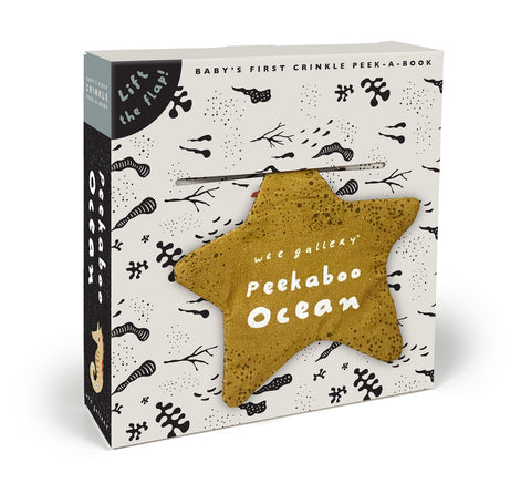 Peekaboo Ocean: Baby's First Crinkle Peek-A-Book - Lift the Flap! (Wee Gallery)