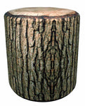 Cushioned Tree Bark Log Seat
