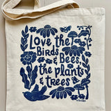 Tote Bag - Love Birds & Bees