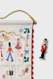 Nutcracker Embroidered Hanging Advent Calendar