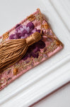 Violet - Handmade Embroidered Bookmark