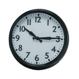 Metal Wall Clock, Black & White (Requires 1-AA Battery)