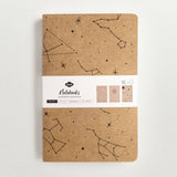 Astronomy Kraft Lined Notebooks (3 Pack)