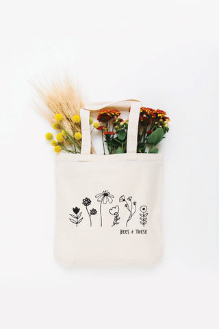 Bees + These Tote Bag - Small