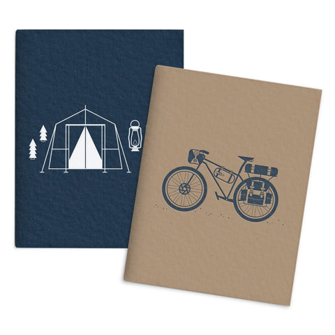 Bicycle Camping Set of 2 Pocket Notebooks