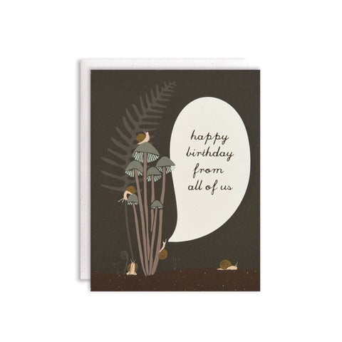 "Happy Birthday from All of Us!" Birthday Snails Card
