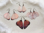 Blush Pink Butterfly Wings Earrings #1