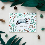 Boxed Set of Badger Thank You Cards