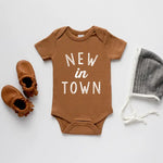 Camel Organic New In Town Baby Bodysuit
