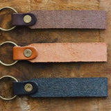 Choose Joy Rectangle Leather Keychain