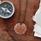 Compass Penny Necklace