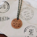 Compass Penny Necklace