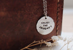 Dainty Enjoy The Journey Coin Charm Necklace