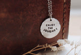 Dainty Enjoy The Journey Coin Charm Necklace