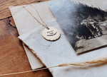 Dainty Enjoy The Journey Coin Charm Necklace