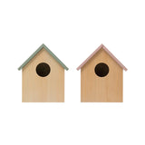 Decorative Wood Storage Birdhouse, 2 Colors